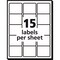 Avery Label, Perm, Laser, 2X2.6, We 750PK AVE6578 - alternate 5